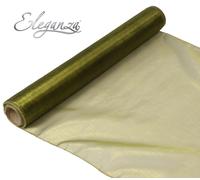 Bordo Tessuto Organza Rotolo 9M X 40CM Tavola di Nozze Runner Sedia Cover Fascia