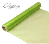 Bordo Tessuto Organza Rotolo 9M X 40CM Tavola di Nozze Runner Sedia Cover Fascia