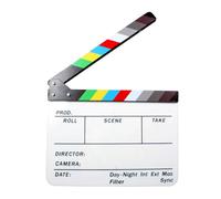 Bordo variopinto dell'applauso del film delle lavagne bianche del regista di Clapperboard per produzione cinematografica 30x24cm
