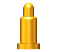 BORDSTRACT 100 pezzi Pin Pogo lunghezza 4 mm/0.16 pollici SMT | Pini di prova a molla in ottone placcato oro per PCB, ICT, FCT, jig, fixture e sonde per antenna