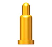 BORDSTRACT 100 pezzi Pogo Pin lunghezza 5 mm/0.20 pollici SMT | Pini di prova a molla in ottone placcato oro per PCB, ICT, FCT, maschere di fissaggio e sonde per antenne