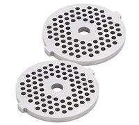 BORDSTRACT 2 Pezzi Lama a Disco Acciaio Inossidabile #5 per Tritacarne, Piastra Macinazione 3 mm, Disco Foro Elettrico, Disco Salsiccia Non Rugginoso, Inserto x Tritacarne, Ricambi