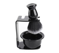 BORDSTRACT 3 pezzi kit barba per barba uomo, set porta pennelli per la pulizia e lo styling della barba