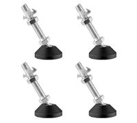 BORDSTRACT 4Pcs M10 Piedini di livellamento con dado a T,piedini di livellamento per macchine pesanti per banchi di lavoro, attrezzature meccaniche (D40*M10*80)