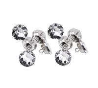 BORDSTRACT 50 Piezas Botones de Diamantes de Imitación de Diamantes Brillantes de 20 mm, Botones de Flor de Joyería Botones de Cristal a Granel, Botones Redondos de Cristal (20mm)