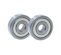 BORDSTRACT 6302ZZ Cuscinetti a sfere a gola profonda, 2 pezzi da 15 mm x 42 mm x 13 mm, Cuscinetti di trasmissione di potenza sigillati su entrambi i lati in acciaio rapido