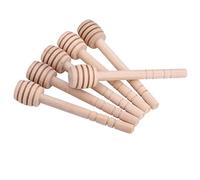 BORDSTRACT Bastoncini al Miele, Set da 50 Pezzi, Mestolo in Legno per Miele con Mini Bastoncini a Nido d'ape, per la Casa e la Preparazione di Marmellate, Sciroppi di Miele e Melassa(10cm)
