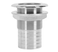 BORDSTRACT Boat Thru Hull Fitting, 316 Stainless Steel Barbed Connector, 2 inch Half Thread Outlet, Fit for Marine Equipment (10 x 8.5cm)