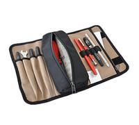 BORDSTRACT Borsa Attrezzi Lavoro Arrotolare, 14,17 X 9,84 X 0,39 In Custodia In Oxford 600d con Scomparto con Cerniera per Tecnici Elettricisti Meccanici Pittori（Strumenti Non Inclusi)