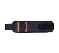 BORDSTRACT Bracciale magnetico Portautensili per bracciale Accessorio regolabile per riporre oggetti per il trasporto di lavori di miglioramento domestico nero arancione
