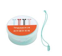 BORDSTRACT Clip Per Amplificatore Acustico in Silicone, Cordino Per Amplificatore Acustico Anti-smarrimento, Supporto Per Apparecchi Acustici con Scatola di Immagazzinaggio Per Anziani Adulti Bambini