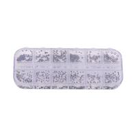 BORDSTRACT Corona per orologio O hoop, 12 misure Minirubber Testa dell'orologio Set di guarnizioni per orologi Accessori per orologi per orologi Guarnizione impermeabile (1,4-2,8 mm)