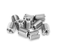 BORDSTRACT Dado di spinta con filettatura esterna, 10 pezzi M4 x 0,7-M8 x 1,25-12 mm dado di riduzione filo in acciaio inox hardware di fissaggio