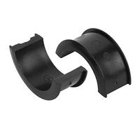 BORDSTRACT Distanziali Manubrio Bici Universali, Kit 10 Pezzi, Adattatori Convertitori da 22.2/25.4mm a 31.8mm, Tecnopolimeri Resistenti, Installazione Facile, Nero (25.4mm)