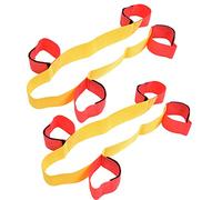 BORDSTRACT Fasce da Corsa a 3/4/6/8 Zampe, 1 Paio di Fasce da Passeggio Cooperative, per Allenamento al Lavoro di Squadra, Bambini, Adolescenti e Adulti(4 Legged)