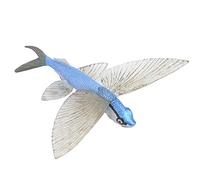 BORDSTRACT Figurina di pesce volante in plastica solida Modello animale dell'oceano 17 × 14 × 4 cm 6,7 × 5,5 × 1,6 pollici Giocattolo educativo per bambini