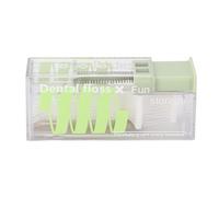 BORDSTRACT Floss Dispenser Portable Emergency Travel Floss Pick Case with 10 Flosses (Matcha Green)