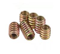 BORDSTRACT Inserti filettati per legno e metallo ferro elettrozincato, 50pz M6x18mm boccole ferramenta per mobili