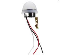BORDSTRACT Interruttore Del Sensore Crepuscolare, DC/AC 10a 12V/220V Fotocellula Interruttore Luce crepuscolare all'alba, Sensore Luce Notturna Interruttore crepuscolare per casa, Garage(12V)