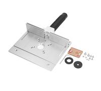 BORDSTRACT Kit sollevamento fresatrice, piastra rotante 180° alluminio, base tavolo multifunzionale per fresatura e lavorazione legno