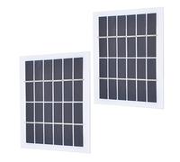BORDSTRACT Mini Pannello Solare, 2 Pezzi 2W 6V 400mA Impermeabile Pannello Solare in silicio monocristallino cella, 4,72x4,33 Pollici, per Il Fai da Te, la Carica della Batteria