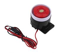 BORDSTRACT Mini Sirena Rossa, DC 12V Wired Mini Alarm Horn, Sistema Di Avviso Sonoro, Sicurezza Domestica 110 dB per Casa, Ufficio, Negozio, Garage