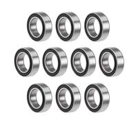 BORDSTRACT MR106-2RS Cuscinetti a sfere a gola profonda, 10 pezzi 6 mm x 10 mm x 3 mm Cuscinetti in acciaio Micro Machine Parts Cuscinetti a doppia faccia sigillati in gomma