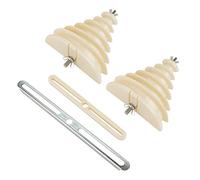 BORDSTRACT Muffa avvolgitrice Macchina elettrica Plastica Monofase 6 Strati Muffa avvolgicavo con Base di Fissaggio in Metallo per statori di avvolgimento di Motori monofase da 0,55-3kw(Beige)