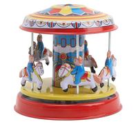 BORDSTRACT Ornamenti a Carica di Cavallo da Giostra, Modelli di Carosello Giocattoli a Carica, Decorazione per la cameretta, Collezione Nostalgica Regalo per Adulti, Multicolore