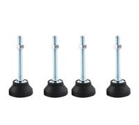 BORDSTRACT Piedi di livellamento della mobilia, 4 pezzi M12 Heavy Duty regolatore di altezza piedino livellatore dimensione filo per tavoli,cassettiera, panca, armadi(D80*M12*L100)
