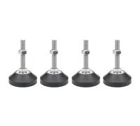 BORDSTRACT Piedi di livellamento della mobilia, 4 pezzi M6 Heavy Duty regolatore di altezza piedino livellatore dimensione filo per tavoli,cassettiera, panca, armadi(D40*M6*L120)