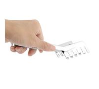BORDSTRACT Pinza per Spaghetti A Forma di Pettine, Pinza per Pasta In Acciaio Inossidabile Da 8 Pollici, Clip per Pasta per Tagliatelle Strumento per Cucinare La Cucina