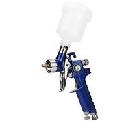 BORDSTRACT Pistola a Spruzzo per Verniciare, Aerografo HVPL Pistola a Spruzzo per Ritocco con Alimentazione a Gravità, Mini Pistola a Spruzzo Portatile, Aerografo per Modellismo(0.8mm)