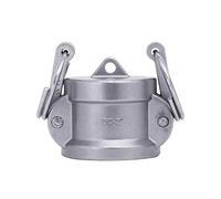 BORDSTRACT Raccordi Camlock, raccordi per tubi flessibili con scanalatura e camma antipolvere in acciaio inossidabile 304 tipo DC da 2", 1 raccordo Cam Lock standard per uso industriale