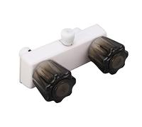 BORDSTRACT Rubinetto Camper, Miscelatore Doccia Camper con Valvola Miscelatrice e 2 Manopole, Deviatore Rubinetto Per Doccia Per Roulotte, Sostituzione Per Bagni di Camper(Bianco)