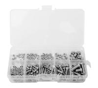 BORDSTRACT Set di fissaggio guarnizioni per dadi con bulloni incrociati da 240 pezzi M2 M2.5 M3 M4 M5