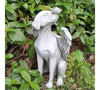 BORDSTRACT Statua Commemorativa del Cane Angelo, Pietra Commemorativa per Cani, Decorazione per Tomba, Pietra Commemorativa, per la Casa, il Giardino, il Cortile