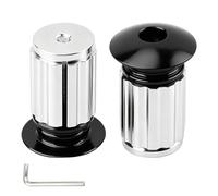 BORDSTRACT Tappi manubrio neri alluminio | 2 pz | Ø 17-22 mm