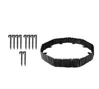 Bordura da giardino con picchetti resistenti per un design flessibile e una protezione efficace delle piante nel tuo giardino (nero)