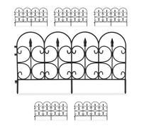 Bordura per aiuole nera Steccato in plastica 40 m 14 kg recinto per aiuole