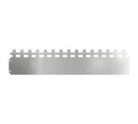 Bordura per prato, 10 pezzi, 103 x 0,05 x 22 cm, argento | Metallo resistente, design minimalista, facile installazione, separazione chiara per giardino