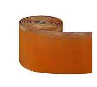 Bordura per prato in acciaio corten, rotolo da 5 m, in metallo pre-arrugginito, altezza 14 cm, facile da installare, con guanti di sicurezza inclusi