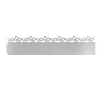 Bordura per prato, in metallo, 10 pezzi, 103 x 0,05 x 22 cm, argento | Bordo da giardino resistente, design minimalista, facile da montare, separazione di letti e vialetti
