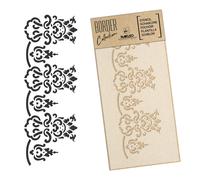 BORDURA STENCIL riutilizzabile in PLASTICA 21x45cm o 45x95cm LAI THAI #2
