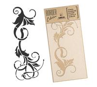 BORDURA STENCIL riutilizzabile in PLASTICA 21x45cm o 45x95cm VORTICE