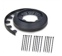 bordure da giardino, Idee for recinzioni da giardino, kit bordatura del prato 16,5 piedi, include 15 punte in plastica