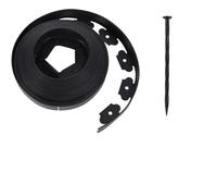 bordure da giardino, Idee for recinzioni da giardino, kit di bordatura in plastica esterni con 30 punte(5 Meters)