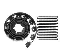 bordure da giardino, Idee for recinzioni da giardino, siepi di confine 5 m, bordure prato senza scavo fiori e paesaggistica(Black)