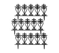 Bordure per Giardino Decorativo, 3 Pezzi di Recinzione Esterna in Stile Picket, Elemento Decorativo per Delimitare il Giardino, per, Cortile, Viale, Sentiero