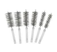 Bore Brush - Wire Brush | Twisted Hex Shank Stainless Steel Brushh for Cleaning, Stainless Steel Cleaning Tool for Automotive Interiors, Maintenance Tool, Twisted Hex Shank Bore brushh